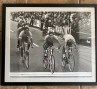 Framed photo of Eddy Merckx winning the 1967 professional road race world title